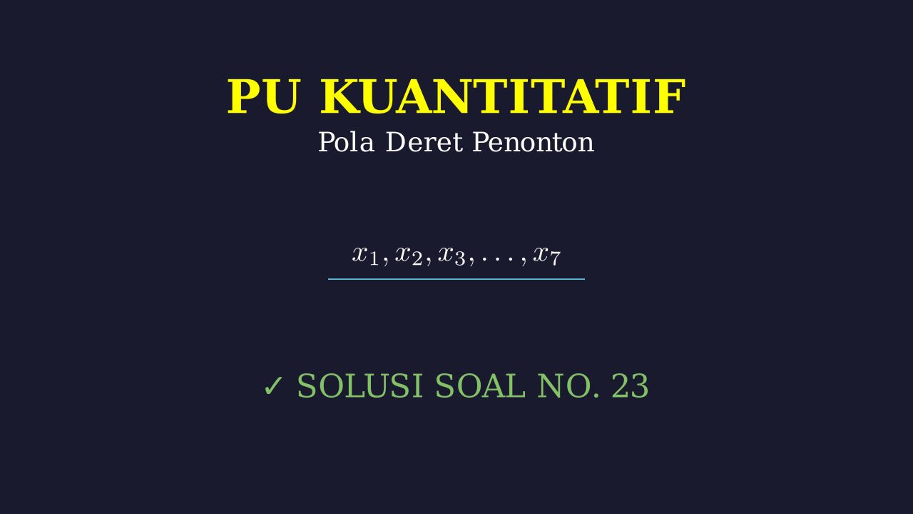 Soal Cerita: Jumlah Penonton Tari