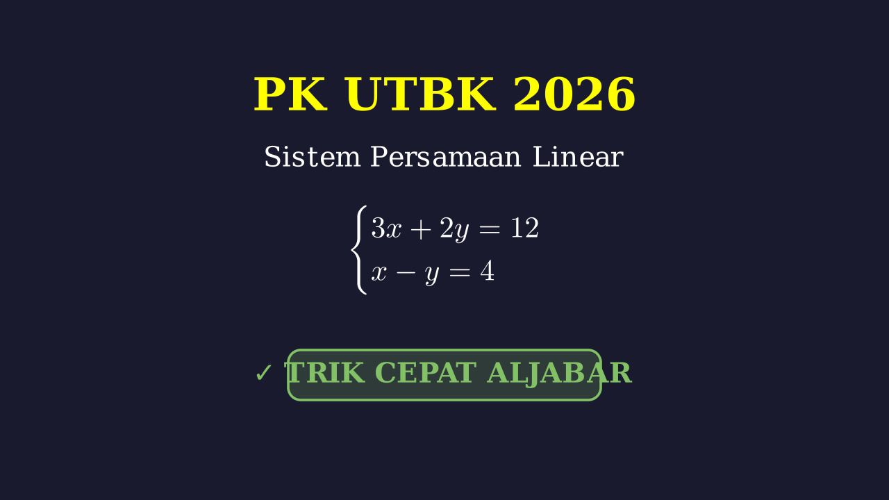 Sistem Persamaan Linear: UTBK 2026