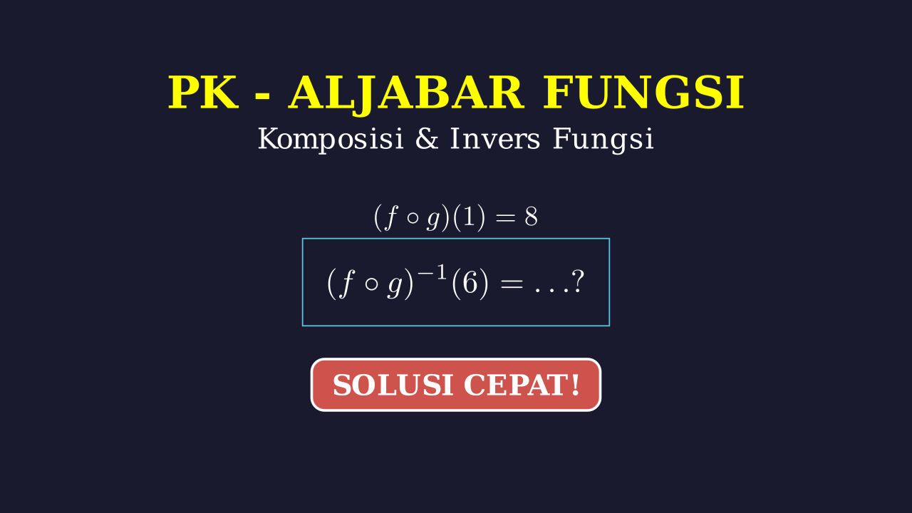 Nilai Invers Fungsi Komposisi