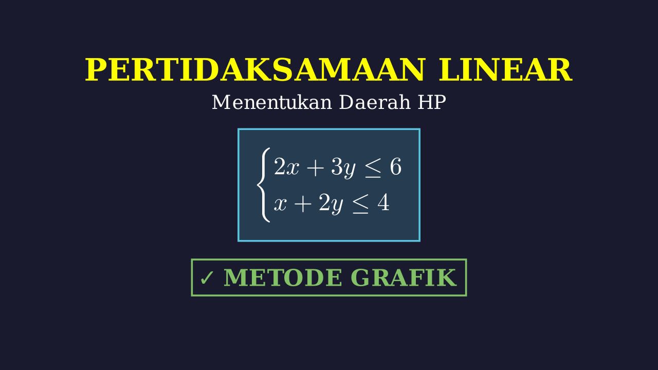 Menentukan Daerah Penyelesaian SPtLDV