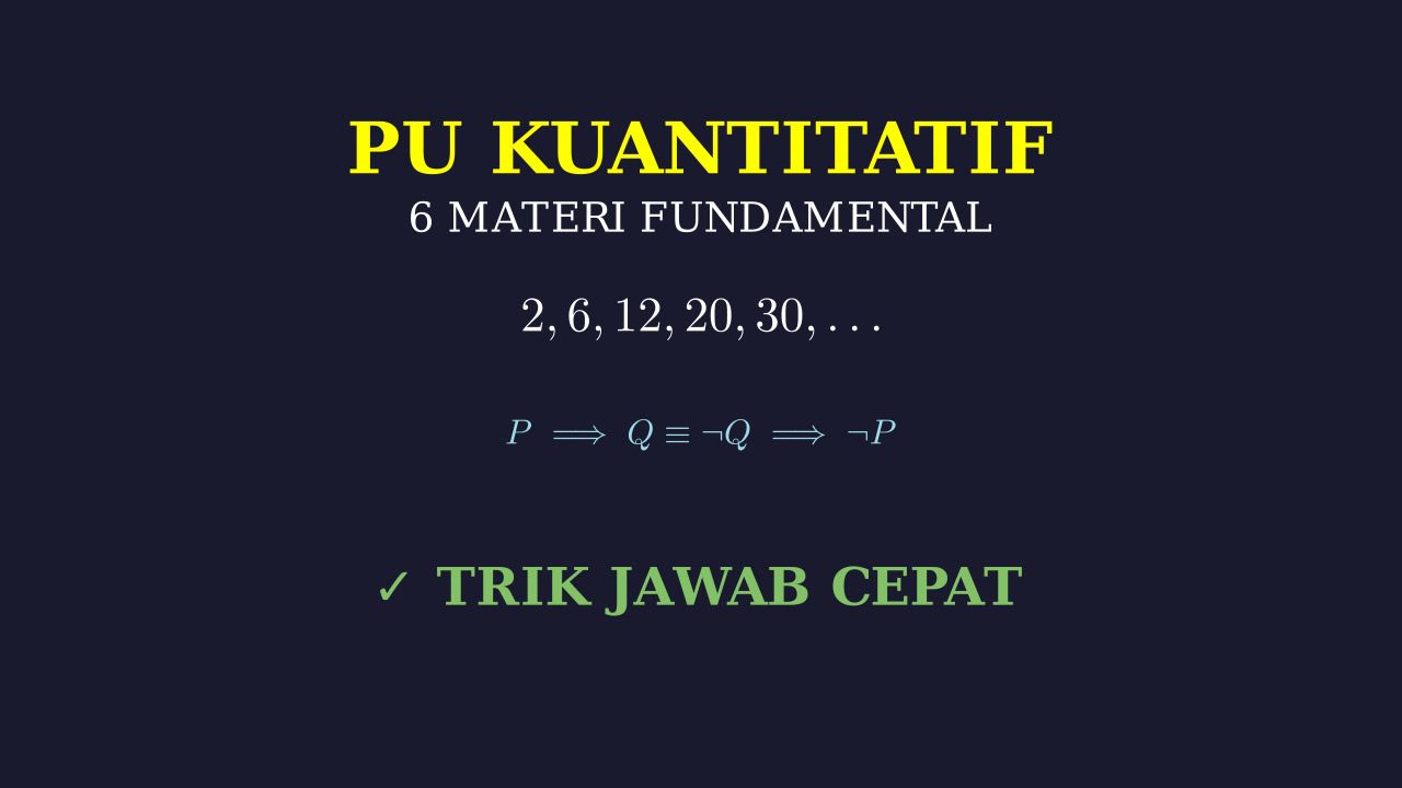 Fundamental Matematika & Logika Dasar