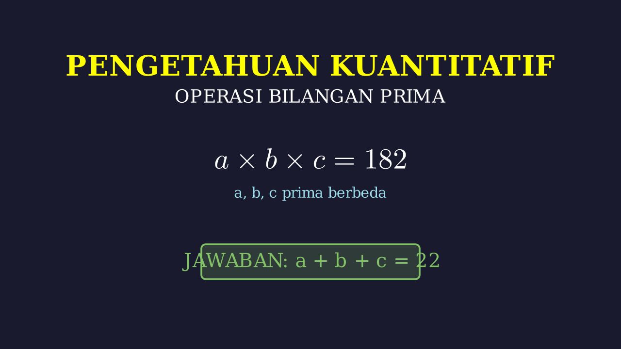Mencari Jumlah Tiga Bilangan Prima