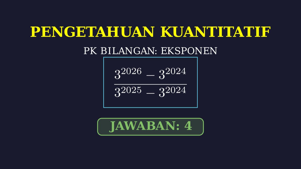 Menyederhanakan Eksponen Pangkat Besar