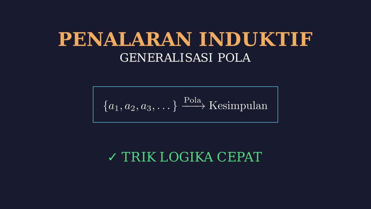 Generalisasi: Logika Penalaran Umum