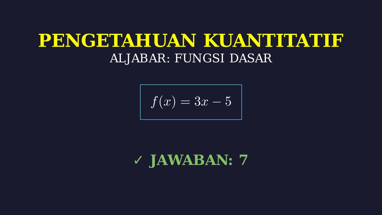 Memahami Fungsi Dasar