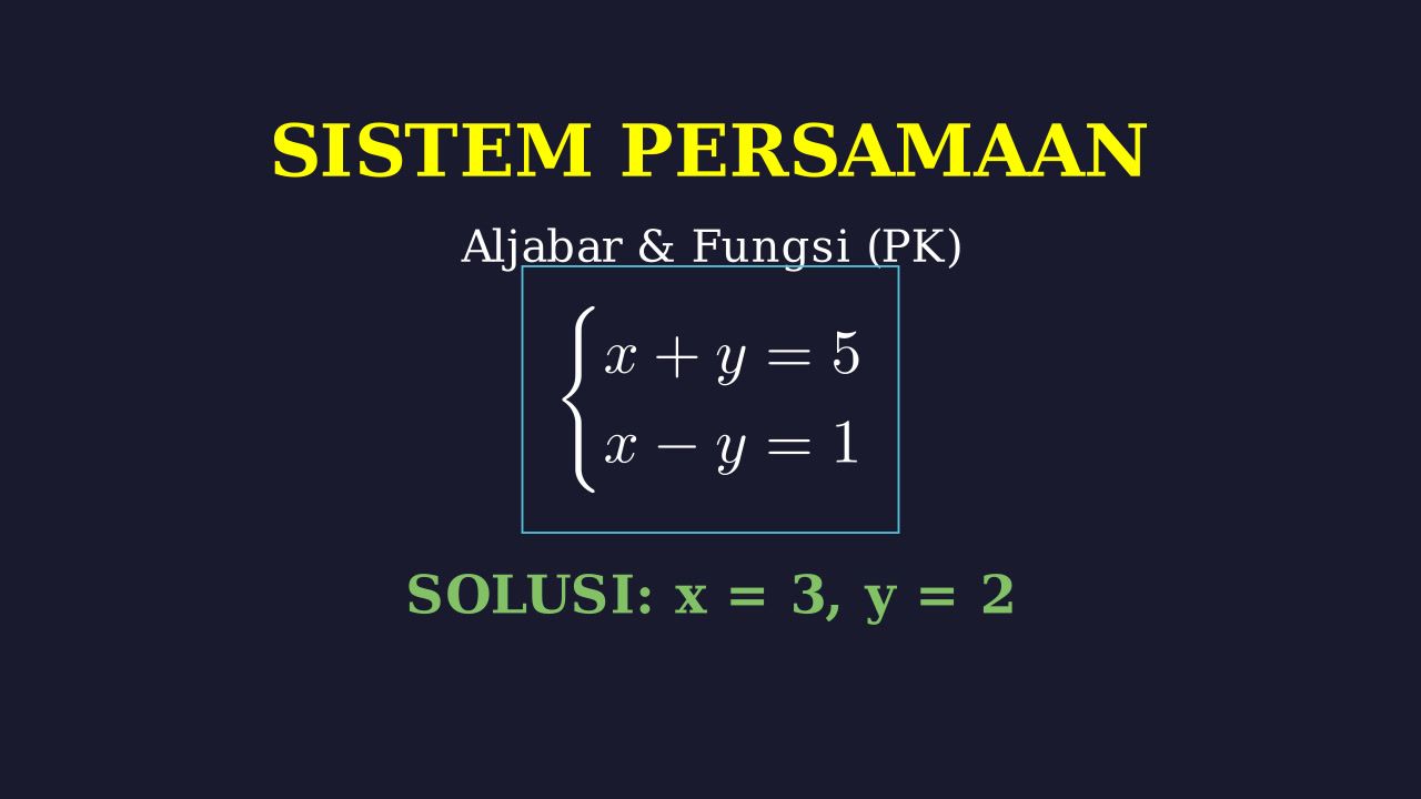 Menyelesaikan SPLDV: Mencari Nilai x dan y