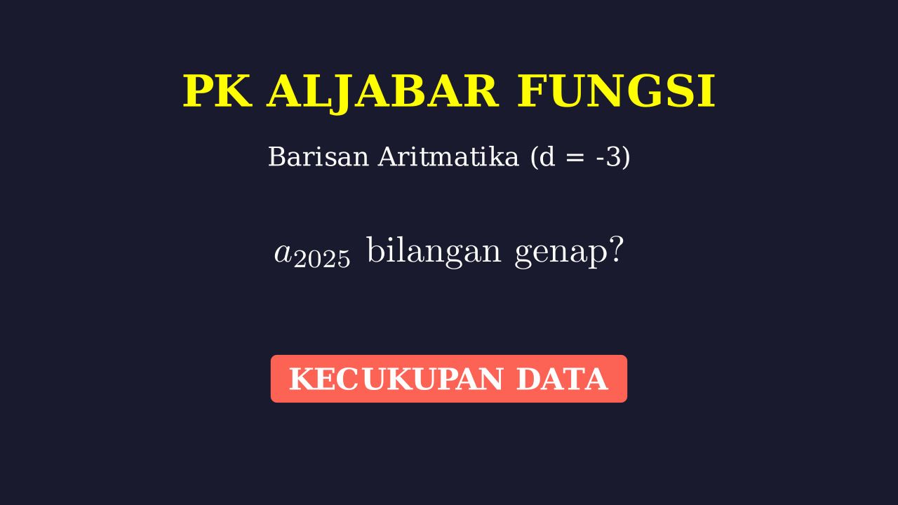 Barisan Aritmatika: Suku Genap Ganjil