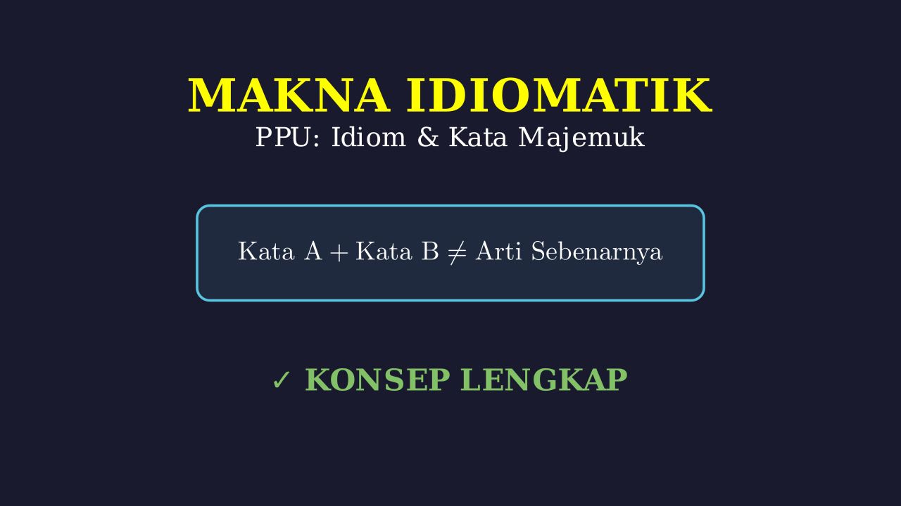 Konsep Dasar Idiom & Frasa Idiomatik