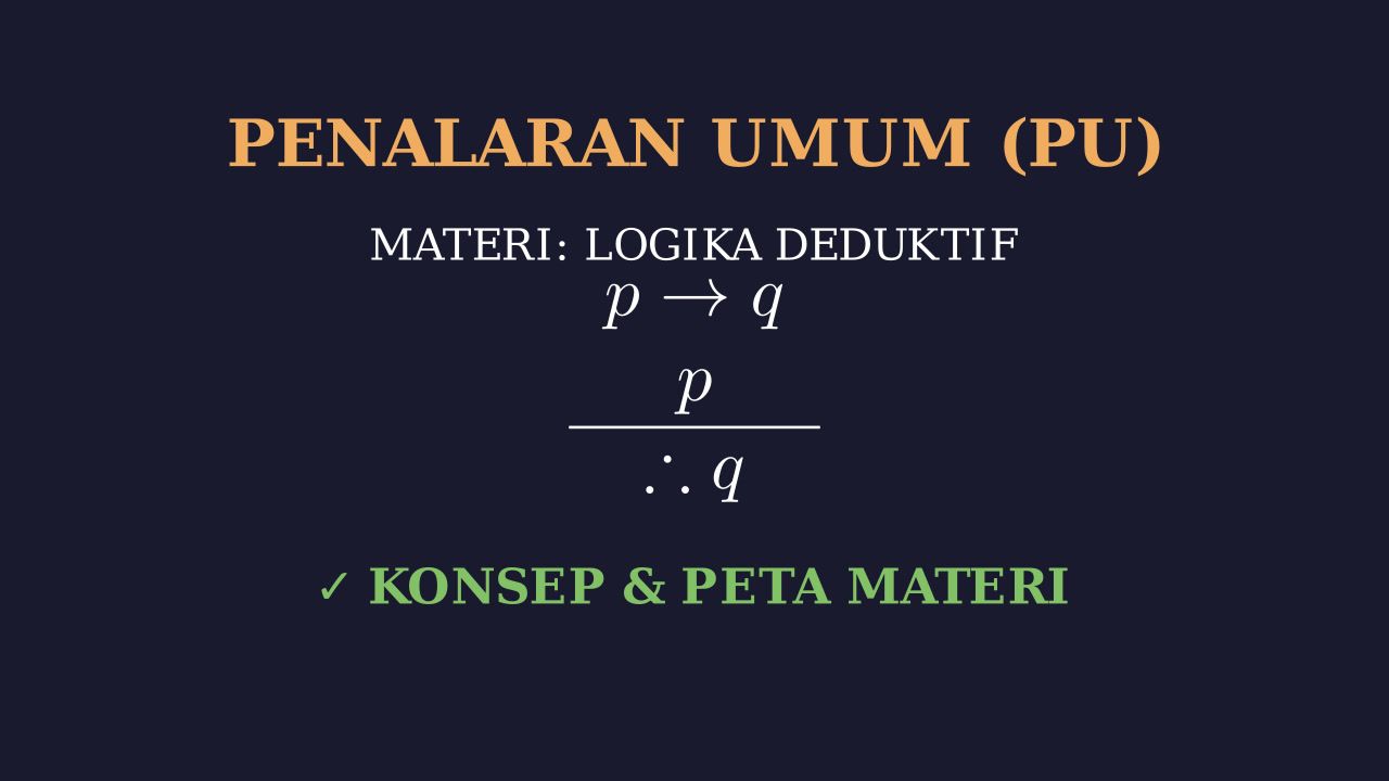 Penalaran Umum (PU): Materi & Peta Konsep