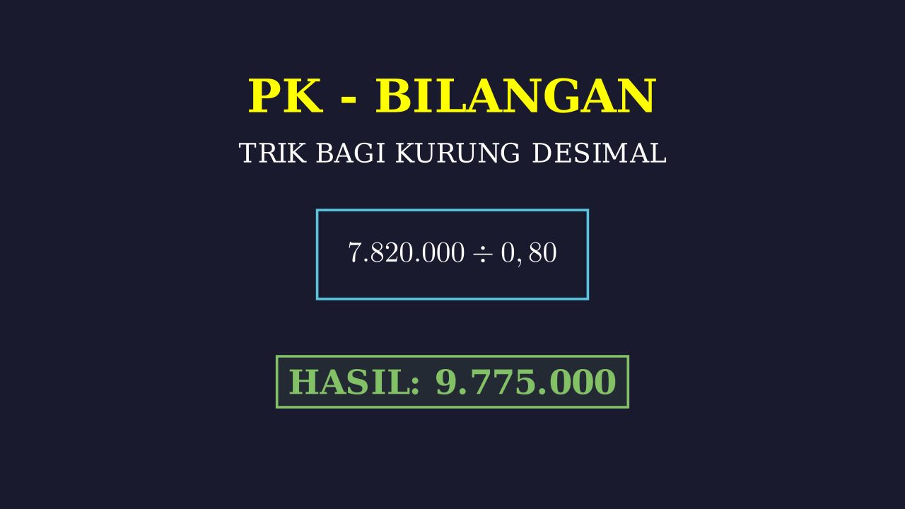 Pembagian Desimal: Metode Bagi Kurung