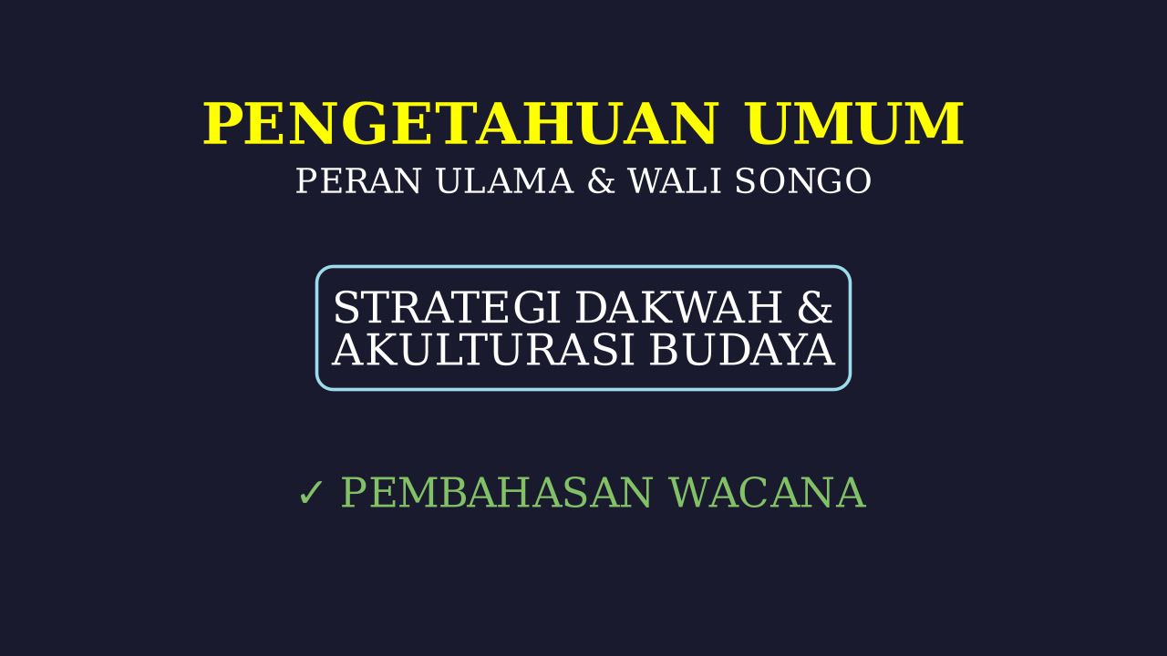 Wali Songo: Strategi Penyebaran Islam