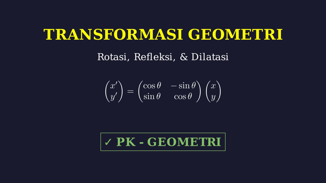 Transformasi Geometri: Rotasi, Refleksi, Dilatasi