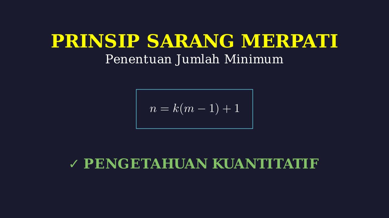 Prinsip Sarang Merpati
