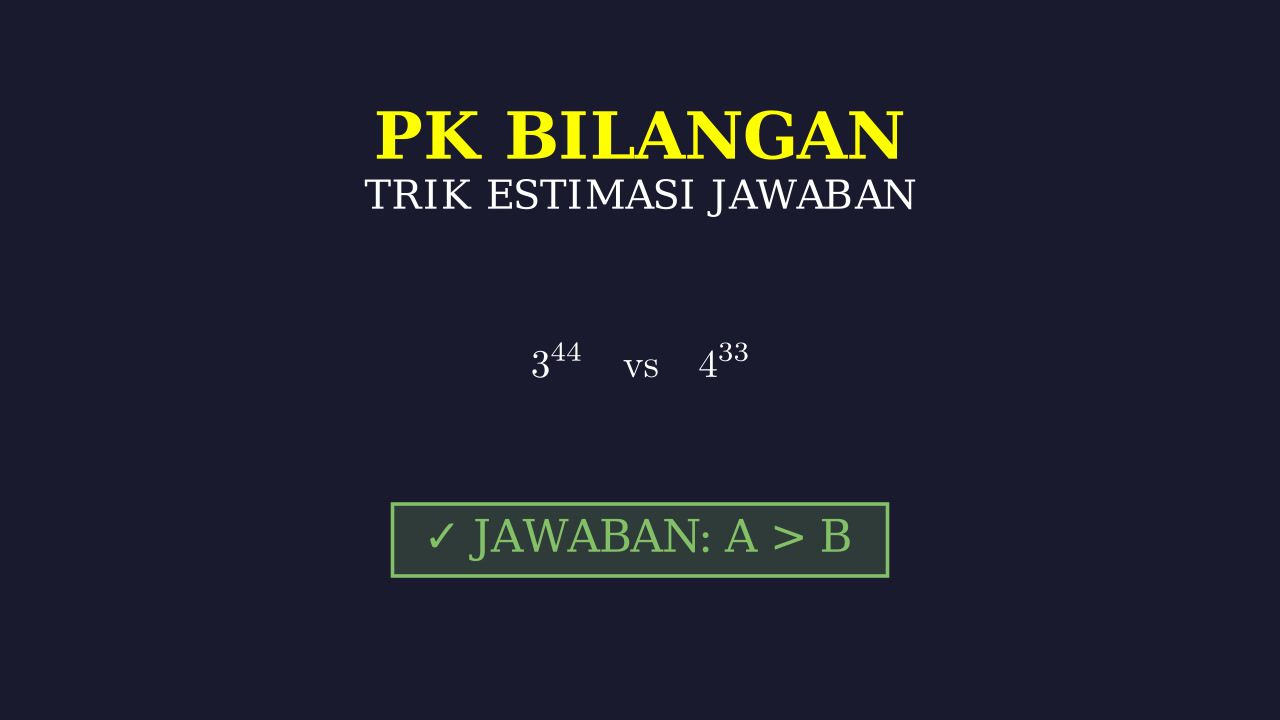 Teknik Estimasi Cerdas & Hitung Cepat