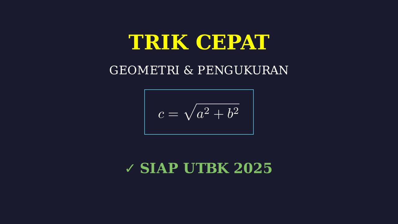 Trik Cepat Kuasai Geometri