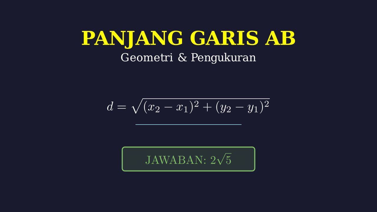 Menghitung Panjang Garis AB