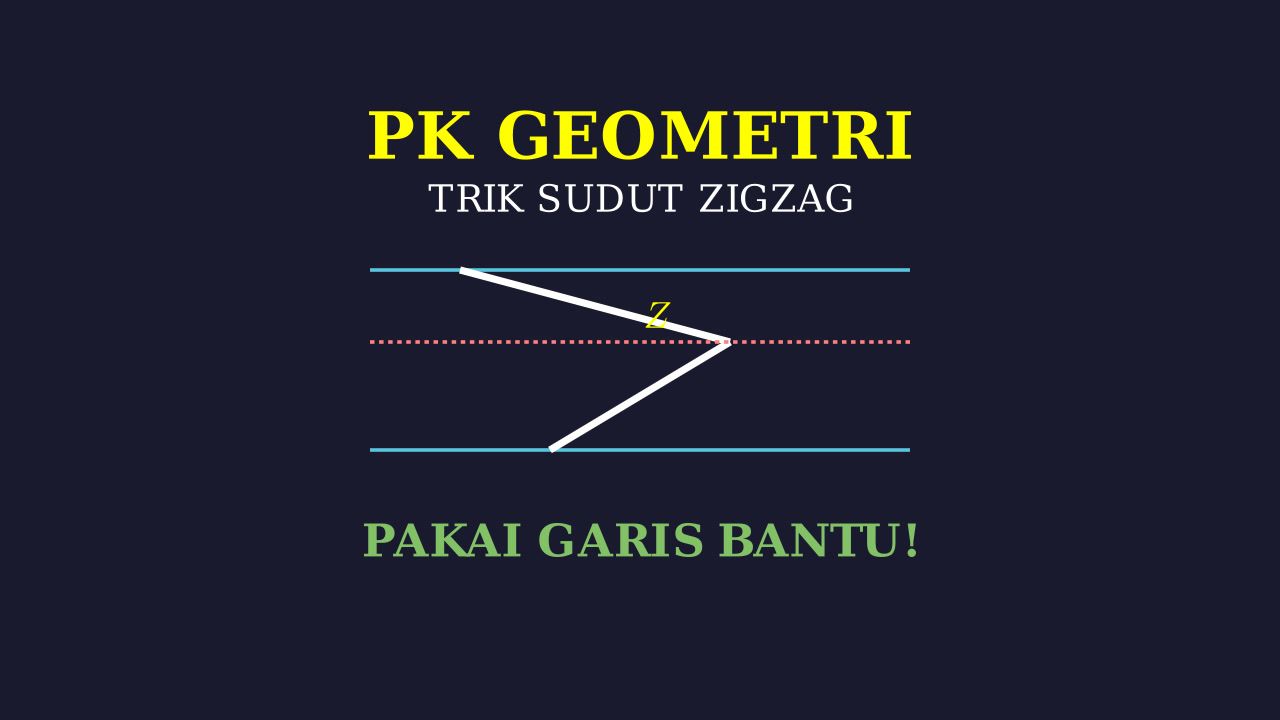 Trik Sudut Zigzag: Garis Bantu