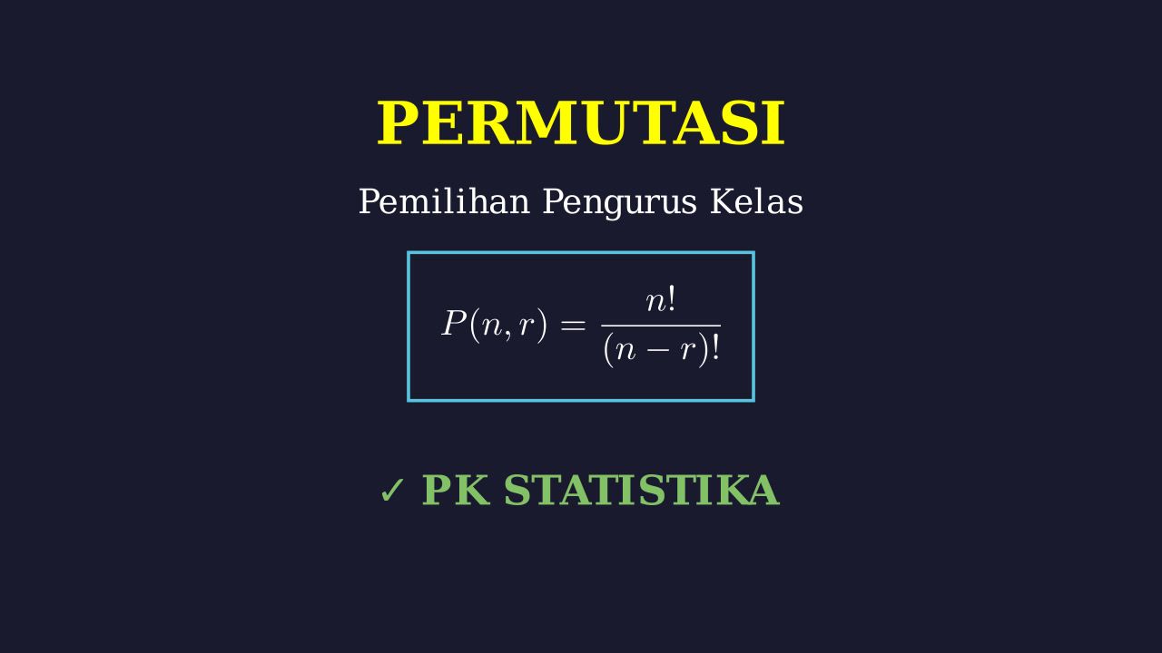 Permutasi: Pemilihan Pengurus Posisi Berbeda