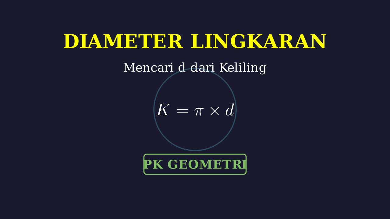 Menghitung Diameter Dari Keliling Lingkaran