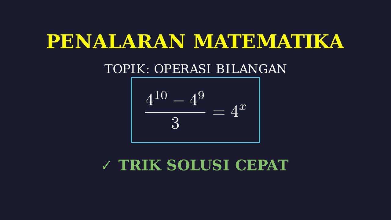 Penyelesaian Soal Matematika Bergambar