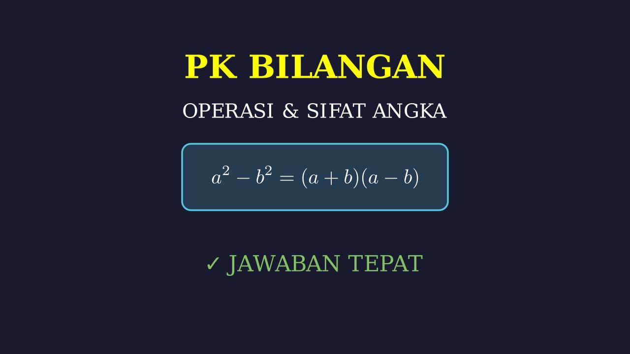 Penjelasan Konsep dan Langkah Soal