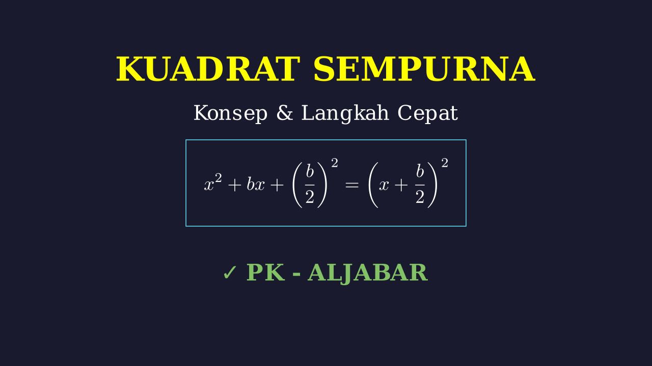 Kuadrat Sempurna: Konsep Dan Cara