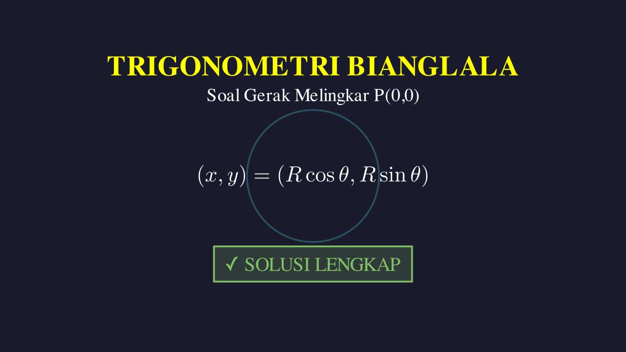 Trigonometri dan Gerak Melingkar pada Bianglala