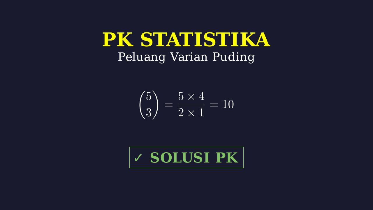 Peluang Kombinasi: Memilih Varian Puding