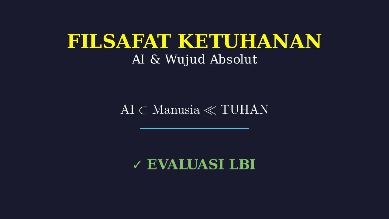 Filsafat Ketuhanan: AI dan Tantangan Iman