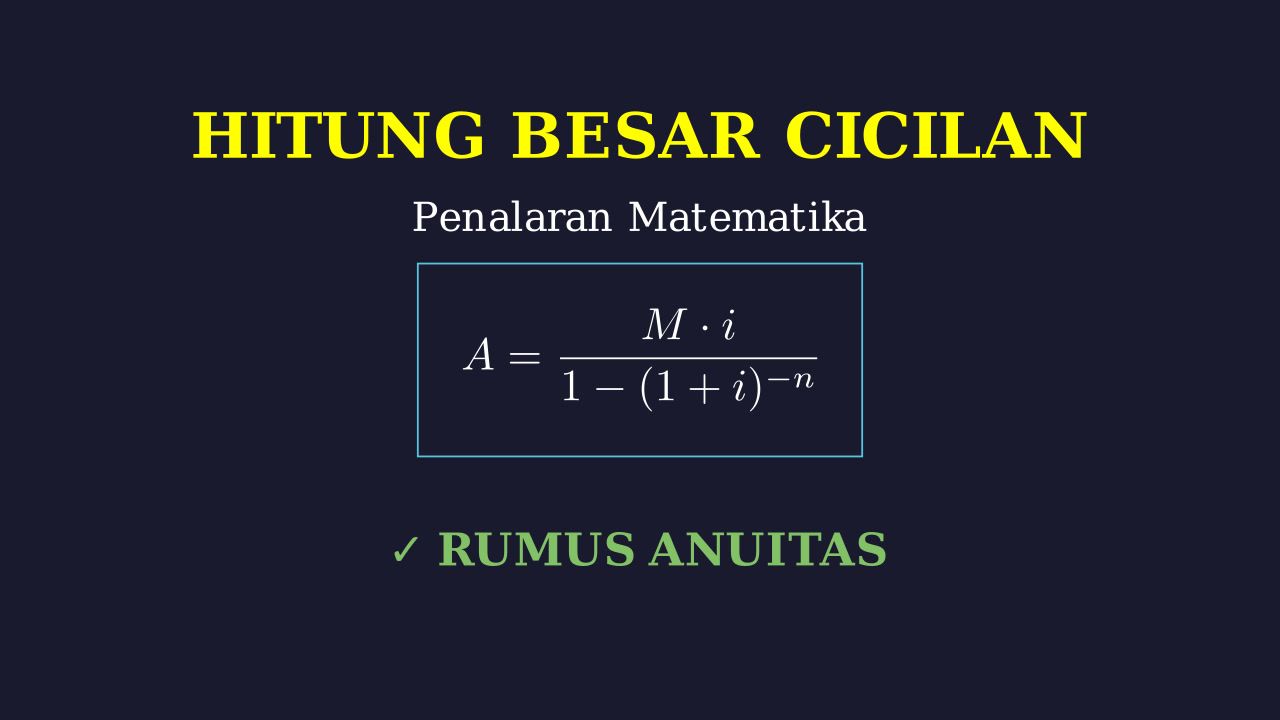 Menghitung Besaran Cicilan