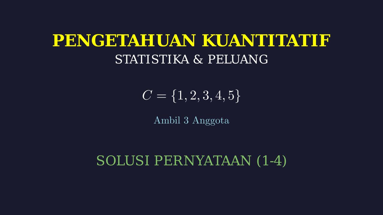 Himpunan: Pengetahuan Kuantitatif