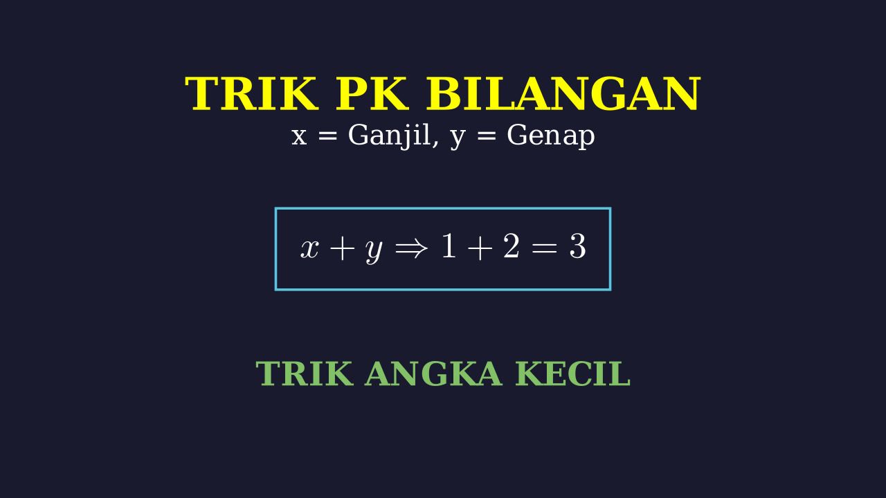 Trik Cepat Ganjil Genap: Metode Substitusi Angka