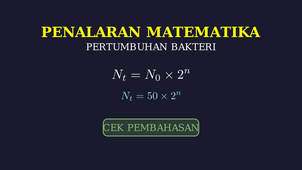 Soal Cerita: Pertumbuhan Bakteri