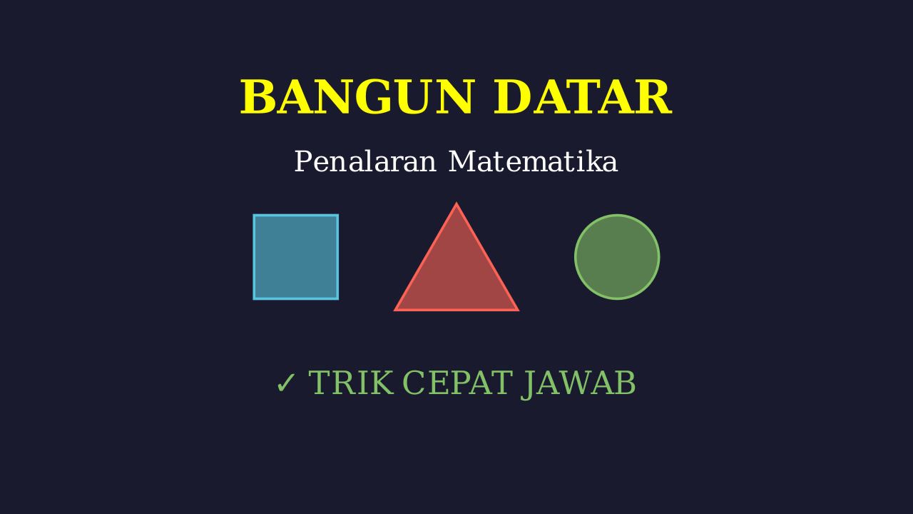 Mengenal Bangun Datar