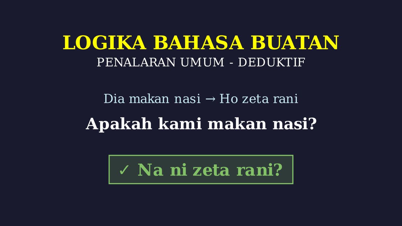 Logika Bahasa Buatan