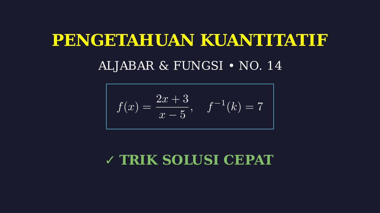 Pembahasan Soal Nomor 14