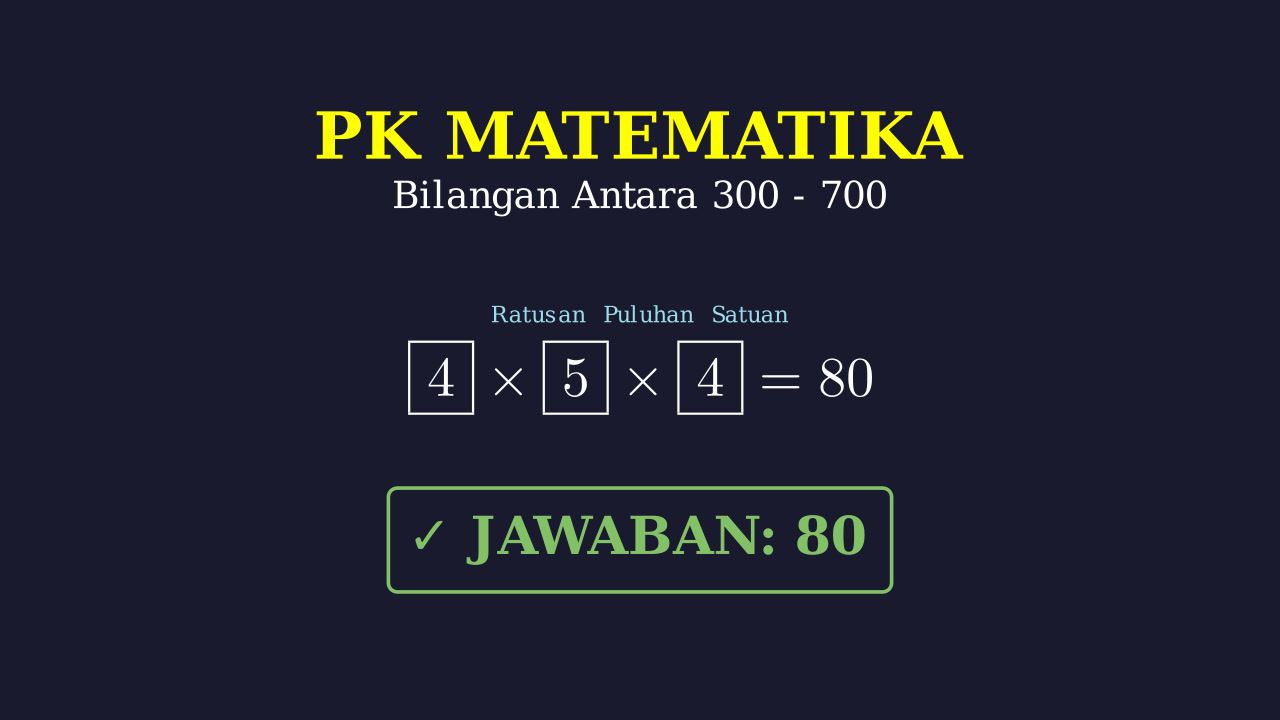 Menyusun Bilangan Antara 300 dan 700