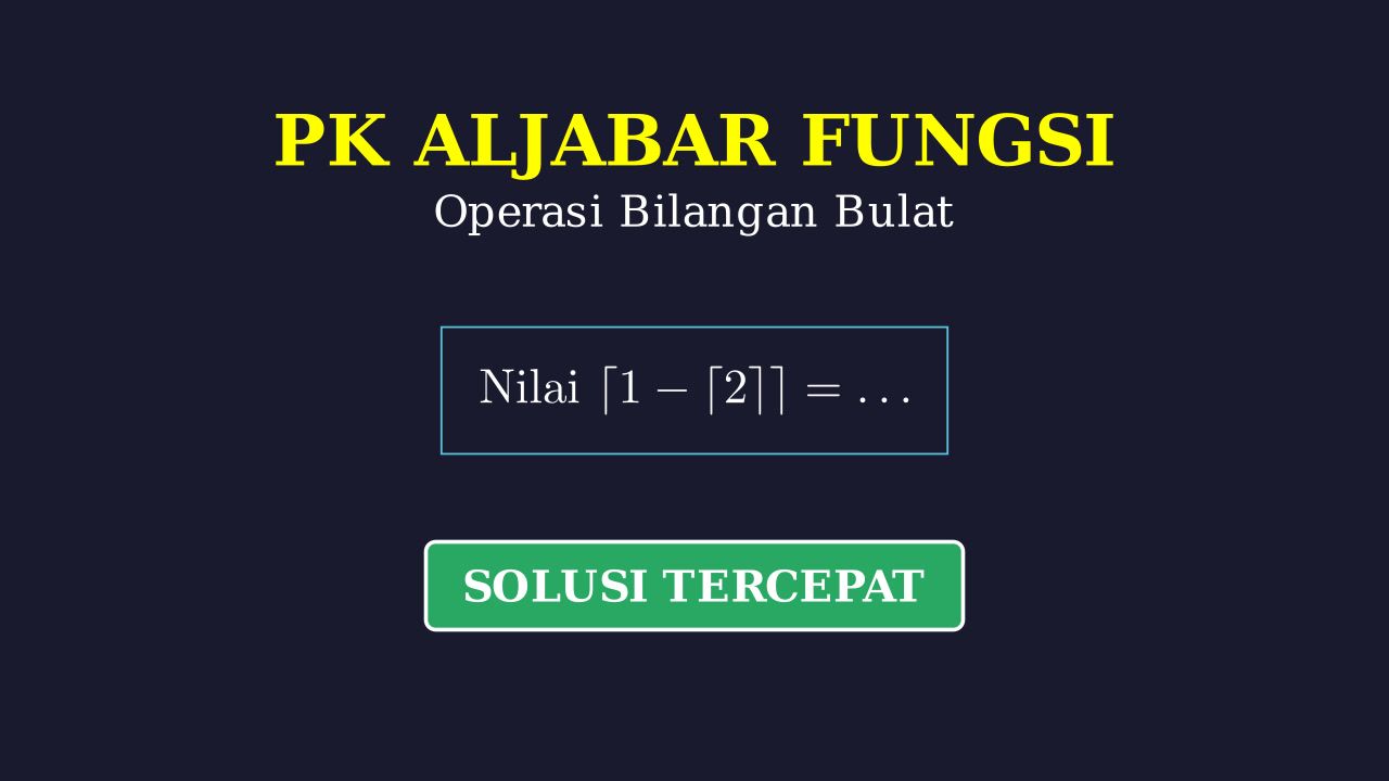 Operasi Fungsi Bilangan Bulat Bersyarat