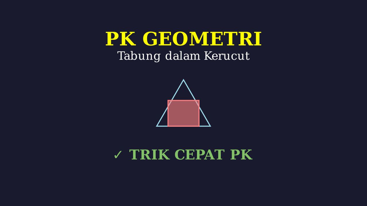 Tabung di Dalam Kerucut