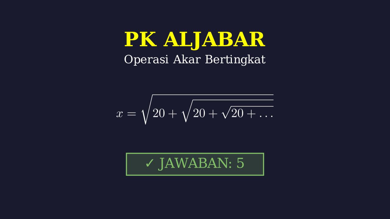 Pengetahuan Kuantitatif: Operasi Akar