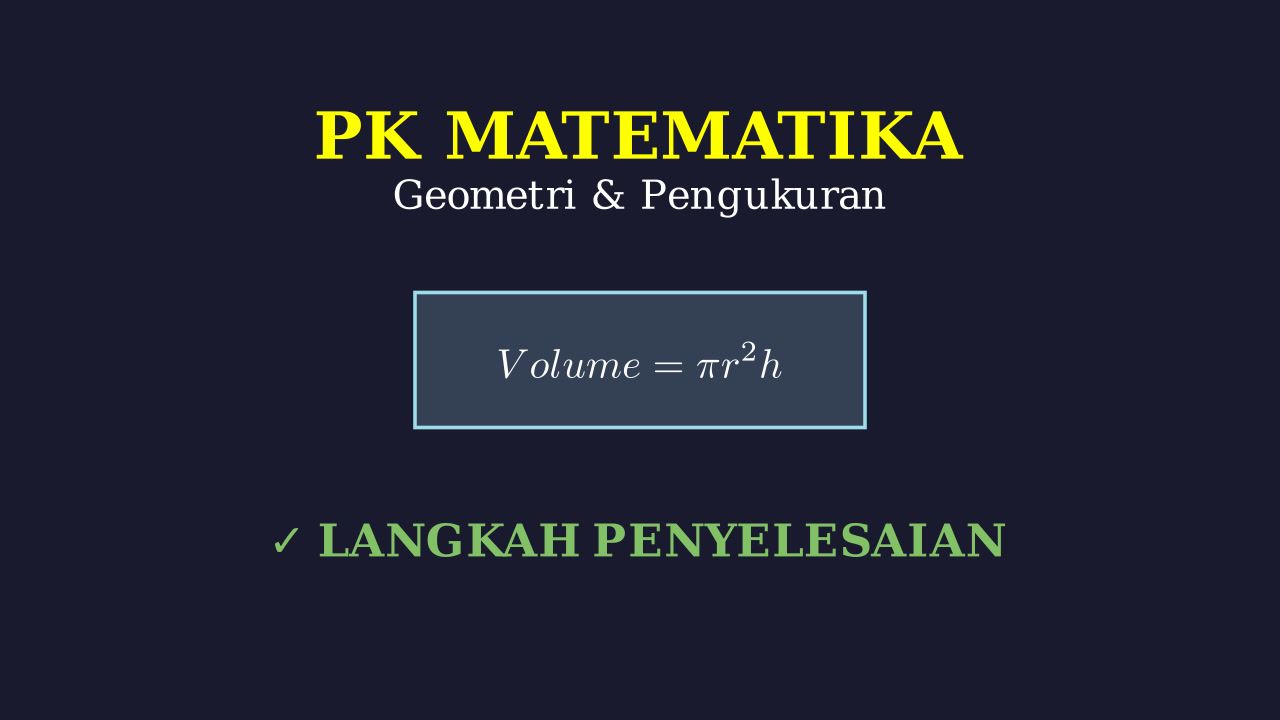 Langkah-Langkah Penyelesaian Soal
