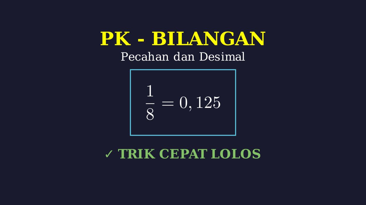 Pecahan dan Desimal