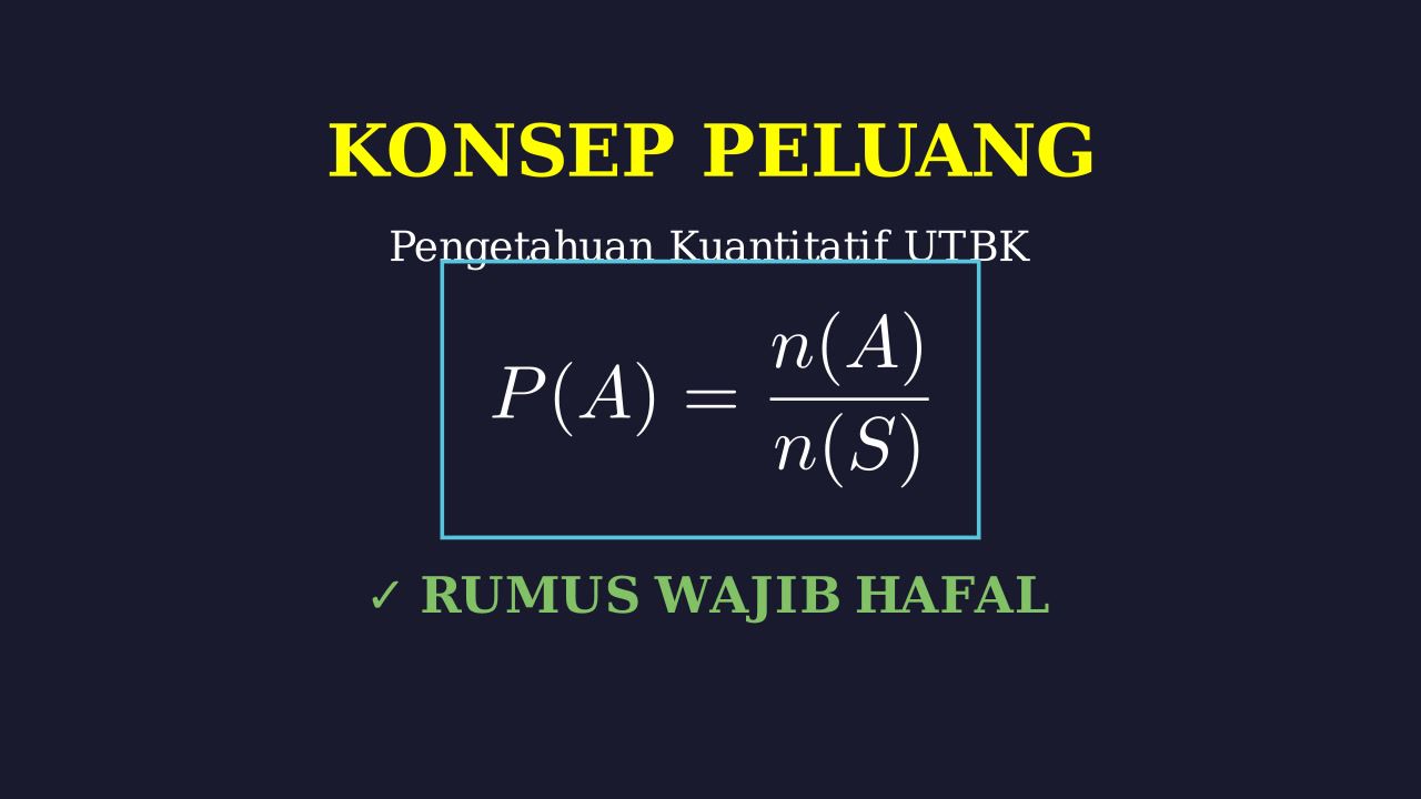 Konsep Peluang UTBK