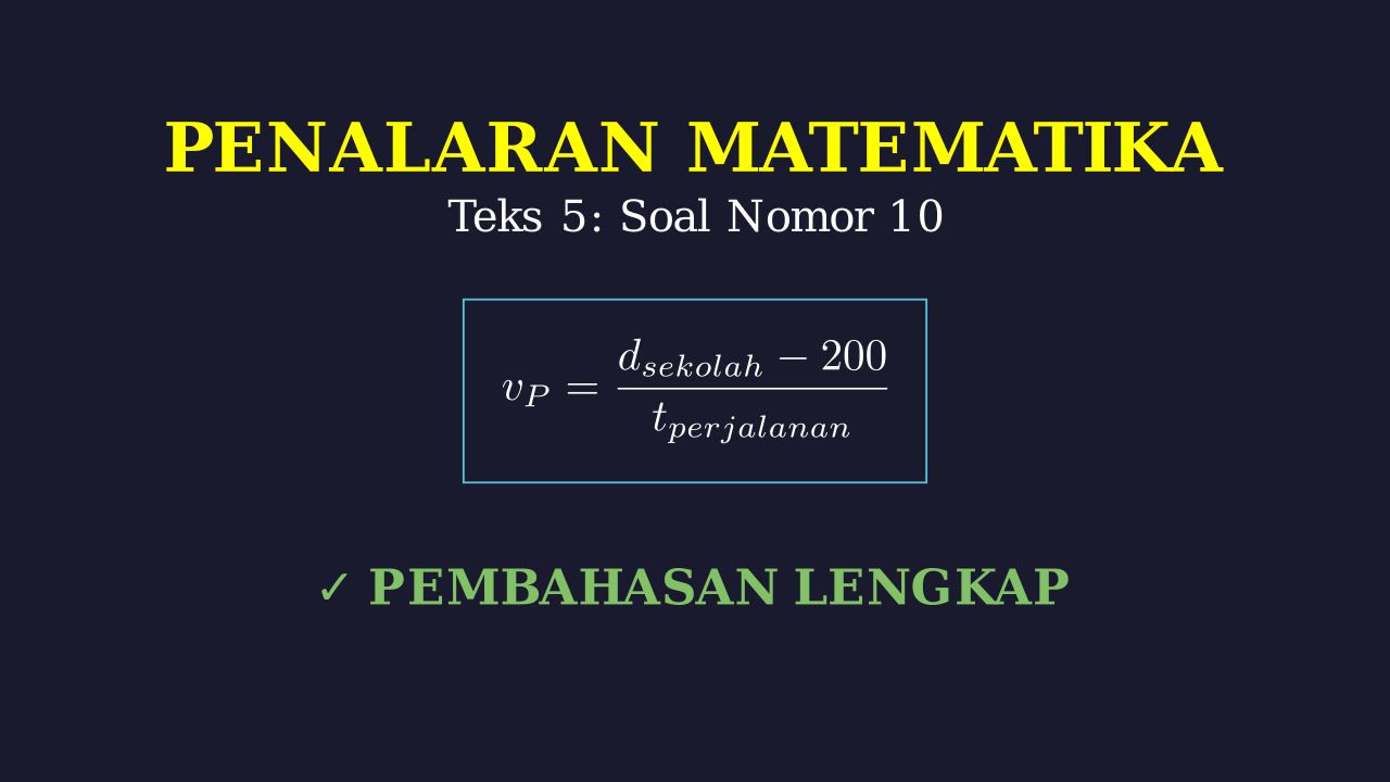 Menghitung Kecepatan Purwanto Menyusul Heri
