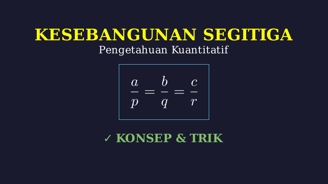 Konsep Kesebangunan Segitiga