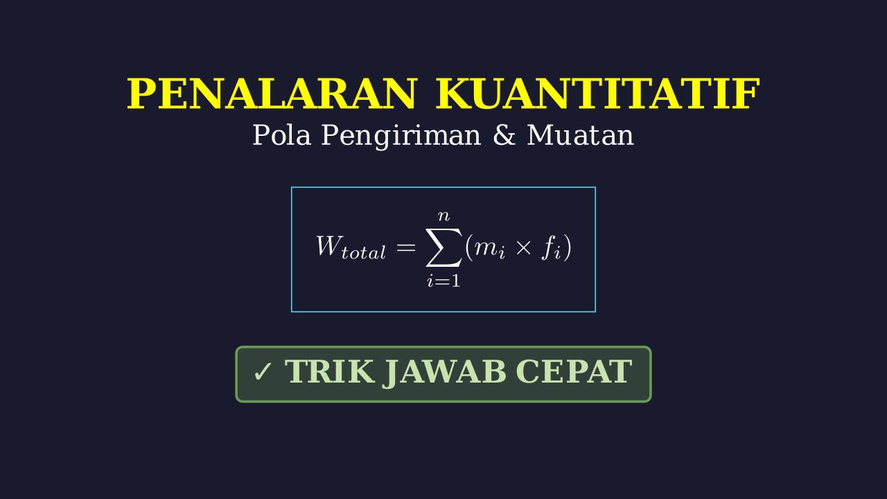 Penalaran Kuantitatif: Pola & Logika