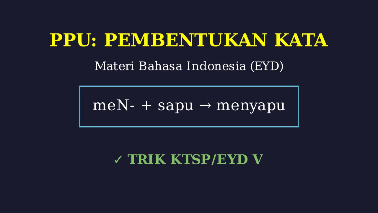 EYD & Bahasa Indonesia: Video Edukasi Interaktif