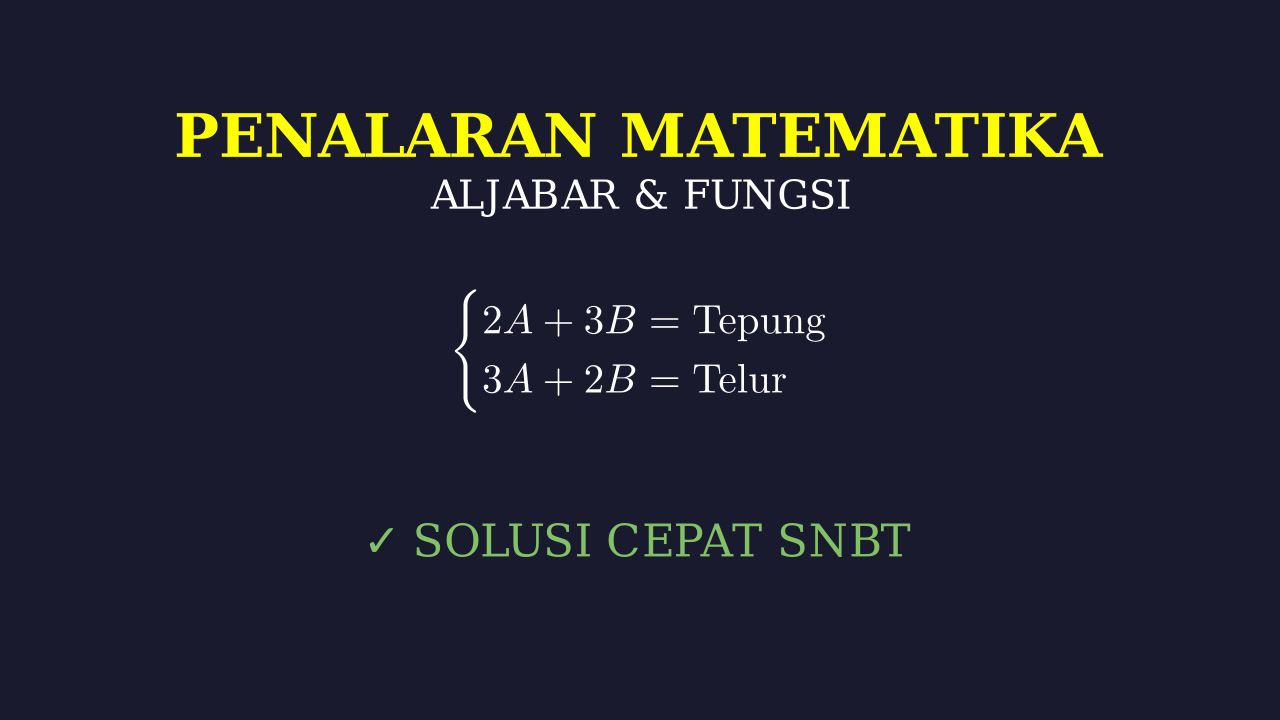 Program Linear: Optimasi Produksi Kue