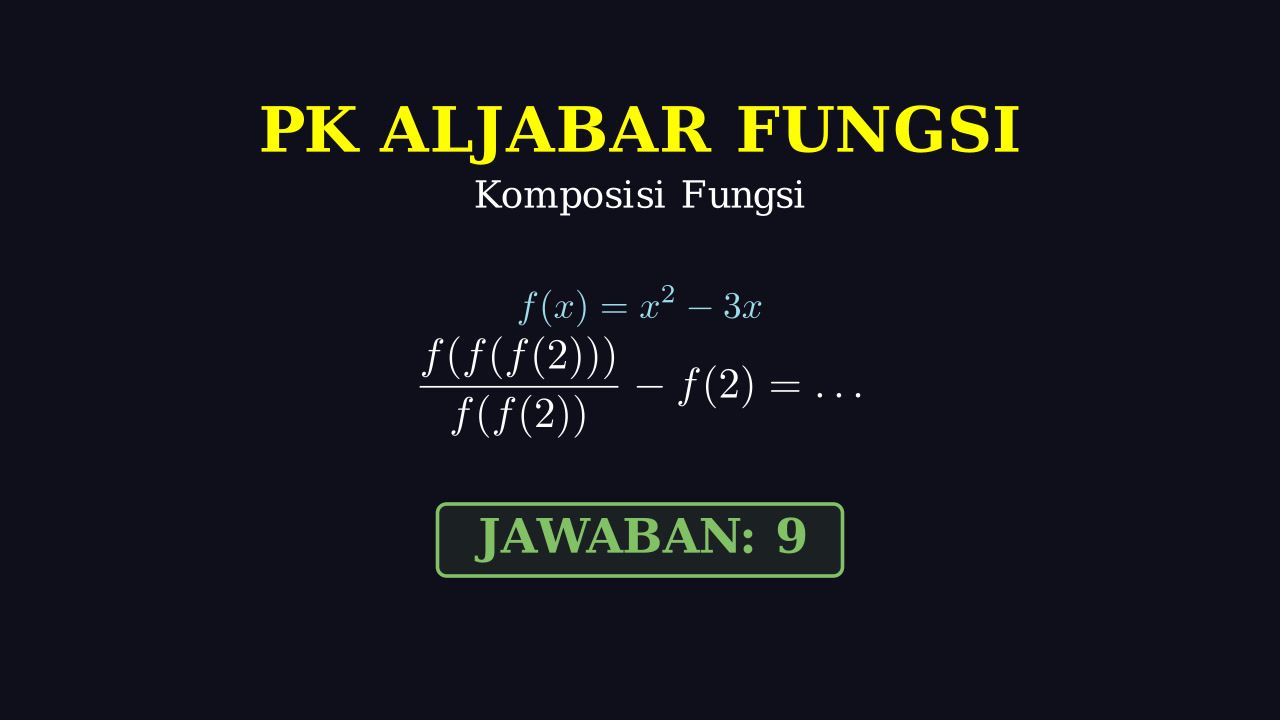 Menghitung Nilai Fungsi Komposisi Bersusun