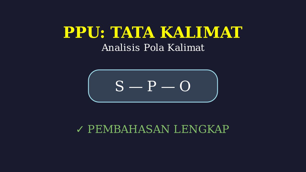 Analisis Pola Kalimat